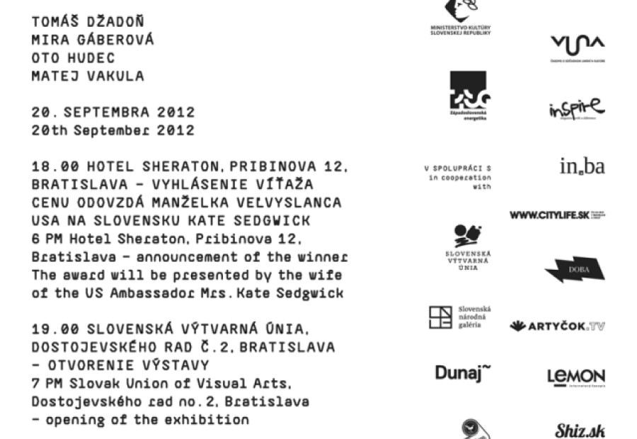 Pozvánka / výstava finalistov